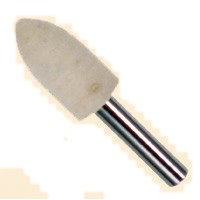 Dia. 13mm x Face 25mm x Shank 3mm, Soft, Medium, Har Cone Bobs - Click Image to Close