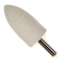 Dia. 1" x Face 2" x Shank 1/4", Soft, Medium, Hard Cone Bobs - Click Image to Close