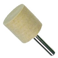 Dia. 1" x 1" Face x Shank Dia. 1/4", Soft, Medium, Hard Cylinder Bobs - Click Image to Close