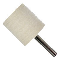 Dia. 1-1/4" x Face 1-1/2" x Shank Dia. 1/4", Soft, Hard Cylinder Bobs - Click Image to Close