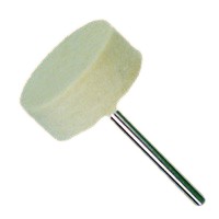 Dia. 25mm x Face 8mm x Shank 3mm, Soft, Hard Mounted Felt Wheels