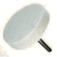 Dia. 50mm x Face 12mm x Shank 6mm, Soft Mounted Felt Wheels - Click Image to Close