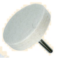 Dia. 50mm x Face 12mm x Shank 6mm, Soft Mounted Felt Wheels