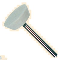 Dia. 3/4" x Face 1/4" x Shank 1/8", Soft Mounted Felt Wheels