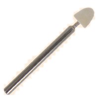 Dia. 1/4" x Face 3/8" x Shank 1/8", Hard Round Cone Shape Bobs - Click Image to Close