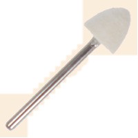 Dia. 1/2" x Face 1/2" x Shank 1/8", Soft, Medium, Hard Round Cone Shape Bobs - Click Image to Close