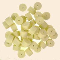 50 Pieces 1/2" x Face 5/16" x Hole 1/16", Soft Felt Wheels, Like Dremel 414 - Click Image to Close