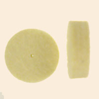 Dia 1" x Face 1/4" x Hole 1/16", Soft, Medium, Hard Felt Wheels, Similar with Dremel 429 - Click Image to Close