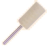 Dia. 1/2" x 1", Shank 1/8", Medium, Hard Cylinder Bobs Dia. 1/2" x 1", Shank 1/8", Medium, Hard Cylinder Bobs
